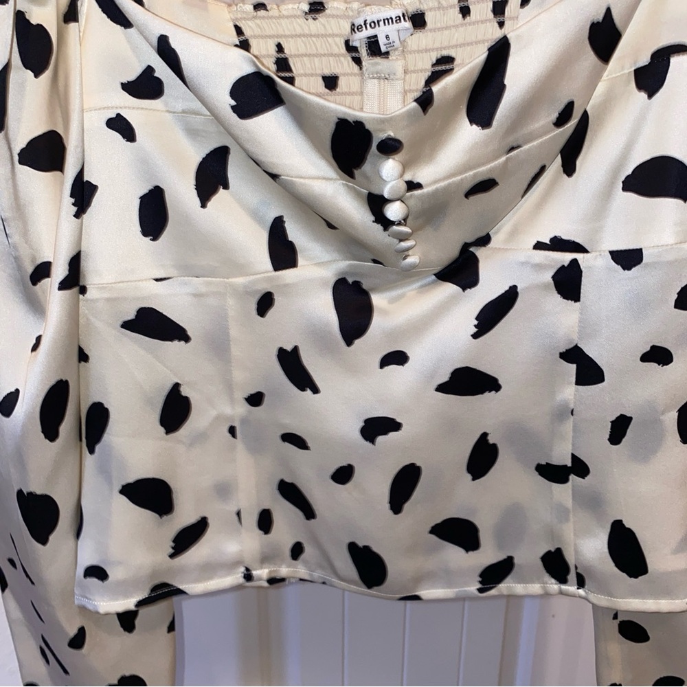 Reformation Reign Ink Spot Blouse View 6